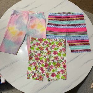 Girls biker shorts/shirt leggings, different designs